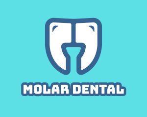 Molar - Dental Teeth Quote logo design