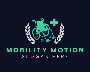 Wheelchair - Medical Wheelchair Equipment logo design