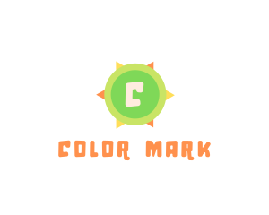 Colorful Summer Compass logo design