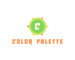 Colorful Summer Compass logo design