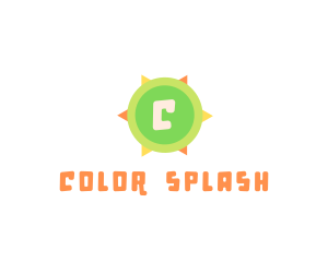 Colorful Summer Compass logo design