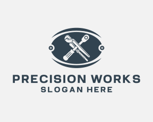 Machinist Mechanic Tools logo design