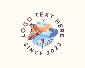 Mountain - Seashell Beach Resort Getaway logo design
