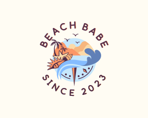 Seashell Beach Resort Getaway logo design