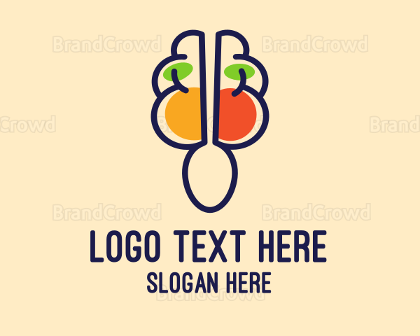 Brain Food Restaurant Logo