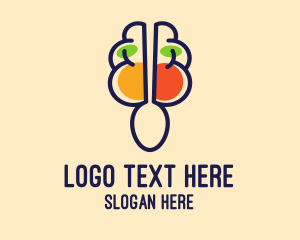 Kitchen - Brain Food Restaurant logo design