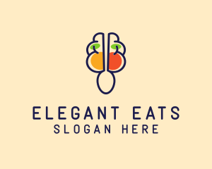 Brain Food Restaurant  logo design