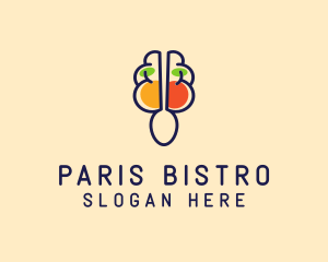 Brain Food Restaurant  logo design