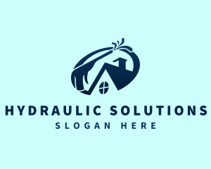 Hydraulic - Home Pressure Wash Cleaning logo design