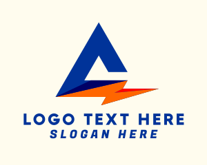 Power Voltage Letter A Logo