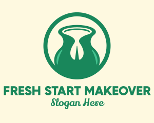 Pistachio Nut Milk logo design