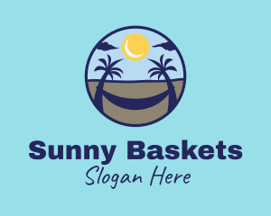 Beach Hammock Trees  logo design