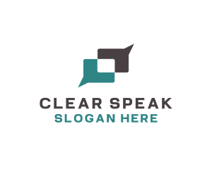 Speech - Talk Chat Social logo design
