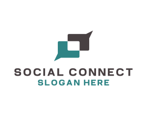Social - Talk Chat Social logo design