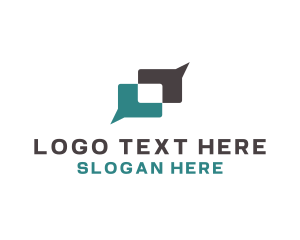 Communicate - Talk Chat Social logo design