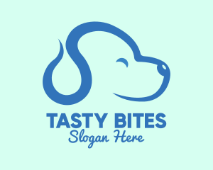 Animal Shelter - Cute Blue Puppy Dog logo design