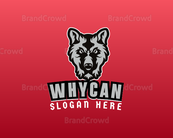 Wild Wolf Character Logo