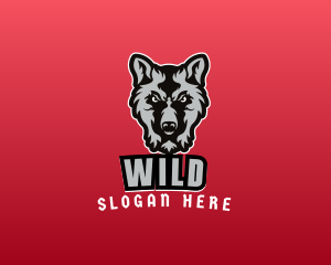 Wild Wolf Character Logo