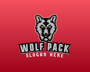 Wild Wolf Character logo design