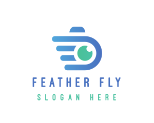 Minimalist Flying Camera logo design