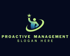 Great Leader Management logo design