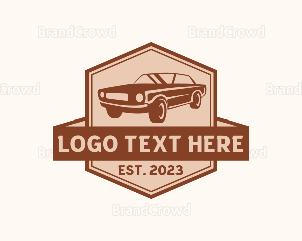 Retro Car Detailing Logo