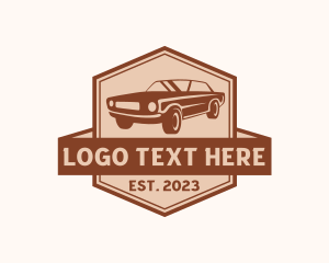 Garage - Retro Car Detailing logo design