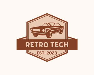 Retro Car Detailing logo design