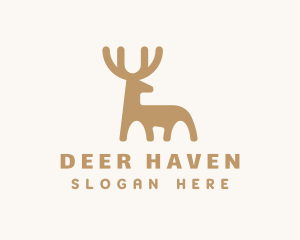 Deluxe Deer Animal  logo design