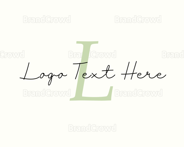 Feminine Script Business Logo