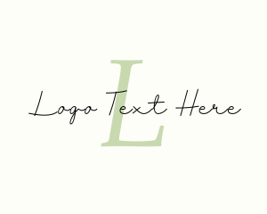 Hairdresser - Feminine Script Business logo design