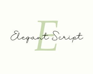 Feminine Script Business logo design