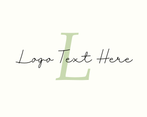 Skincare - Feminine Script Business logo design