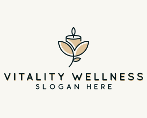 Wellness Candle Decor logo design