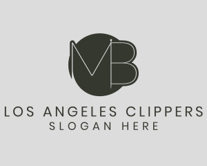 Vexel - Letter MB Needle logo design