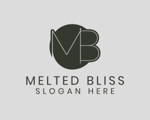 Letter MB Needle logo design