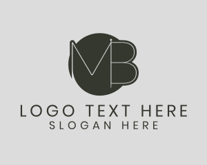 Vexel Art - Letter MB Needle logo design