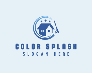 Pressure Washer Home Sanitation logo design