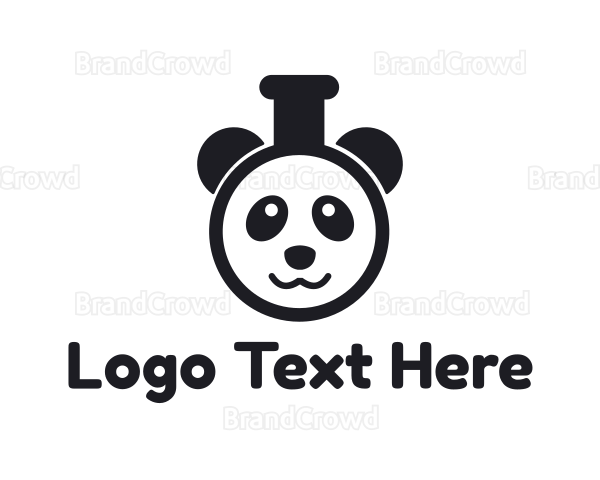 Panda Test Tube Logo