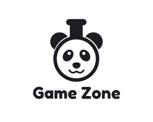 Panda Test Tube logo design