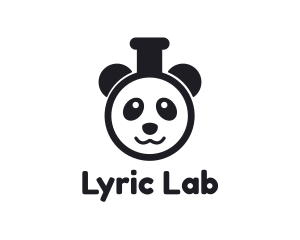 Panda Test Tube logo design