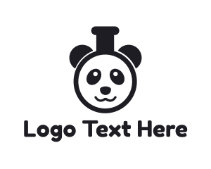 Education - Panda Test Tube logo design