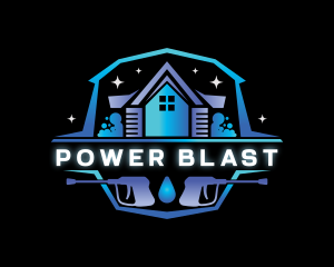 Power Washer Cleaner logo design