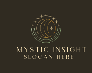 Crescent Moon Star logo design