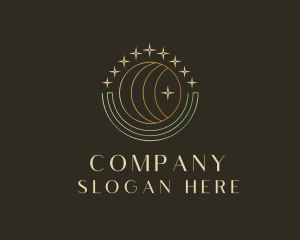 Magical - Crescent Moon Star logo design