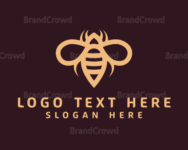 Bee Sting Insect Logo