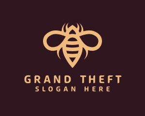 Bee Sting Insect Logo