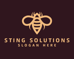 Bee Sting Insect logo design