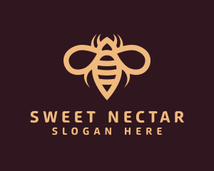 Bee Sting Insect logo design