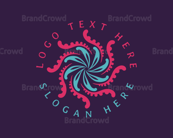 Tentacles Abstract Wave Logo